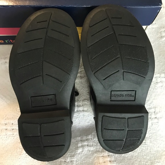 Little Boys 8.5 Wide Black Leather Dress Shoes - Picture 6 of 9